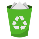 recycling bin full icon